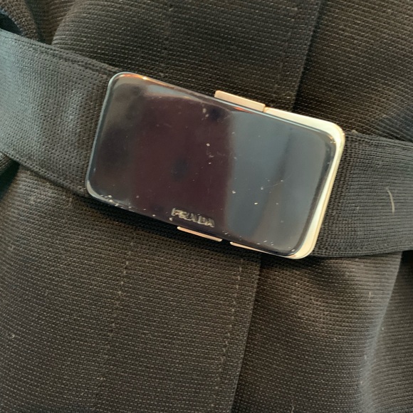 PRADA Deep Navy short sleeve belted jacket SM - Picture 3 of 8